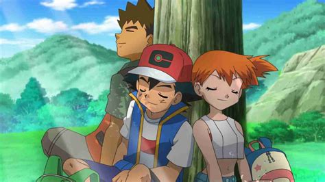 ash misty brock|why did brock leave ash.